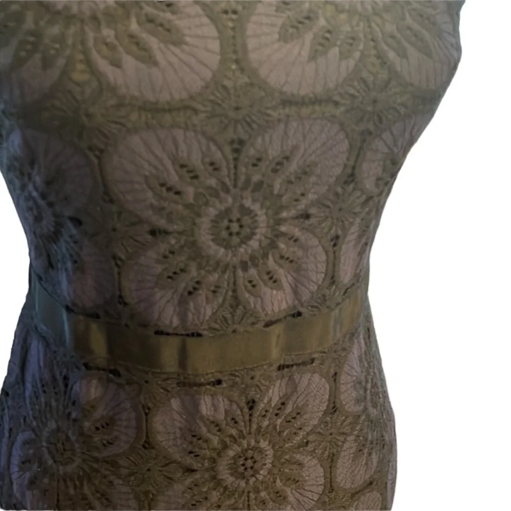 Banana Republic black and navy lace tiered midi cocktail dress, 0 - Picture 7 of 9